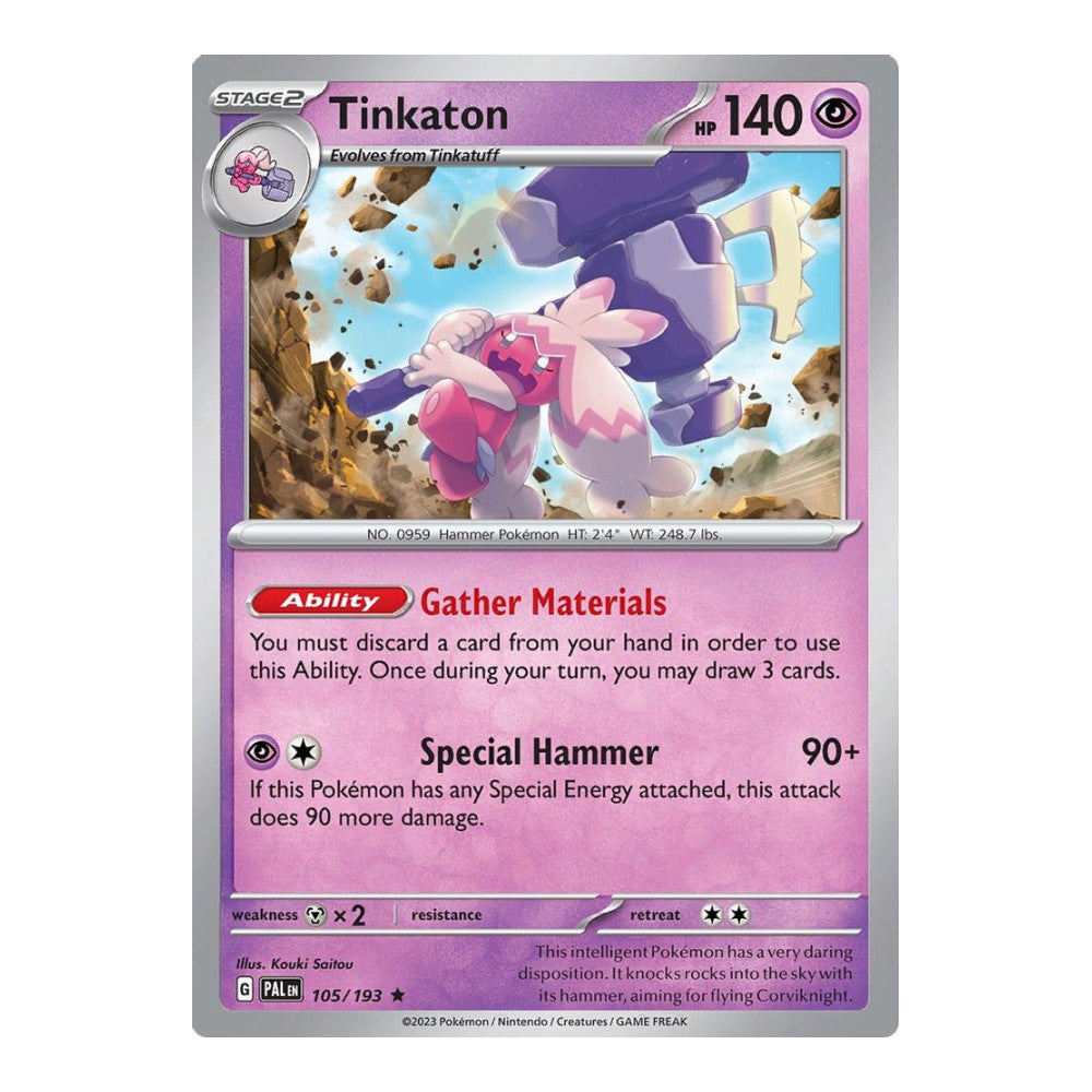 SV02: Paldea Evolved (PAL) - Tinkaton (#105/193) (Near Mint)
