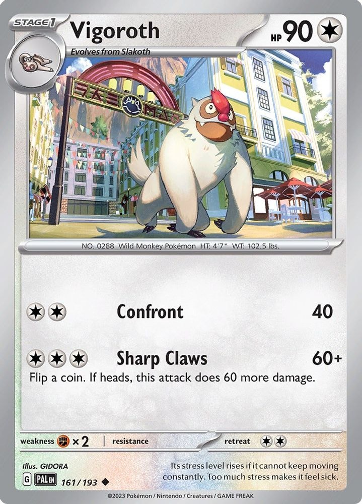 SV02: Paldea Evolved (PAL) - Vigoroth (#161/193, Uncommon) ()