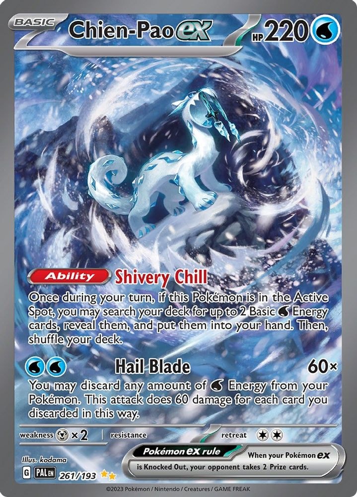 SV02: Paldea Evolved (PAL) - Chien-Pao ex - 261/193 (#261/193, Special Illustration Rare)