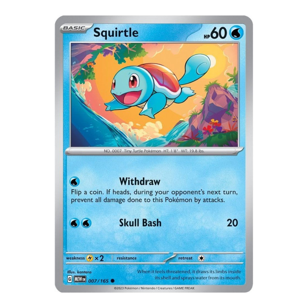 SV: Scarlet & Violet 151 (MEW) - Squirtle 007 165 (#007/165)