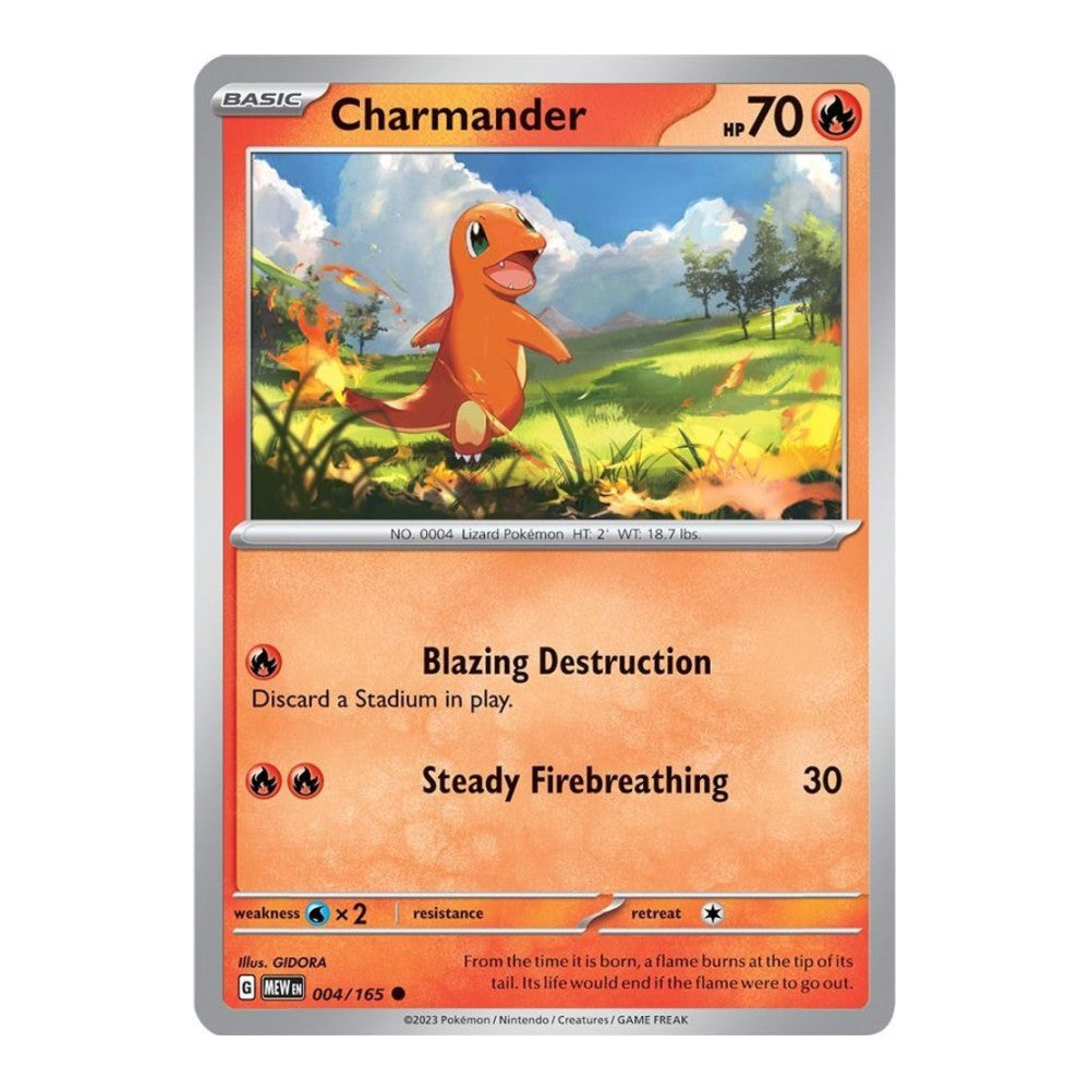 SV: Scarlet & Violet 151 (MEW) - Charmander 004 165 (#004/165)