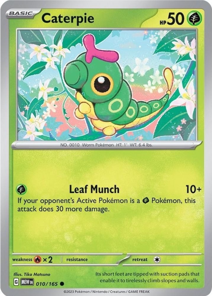 SV: Scarlet & Violet 151 (MEW) - Caterpie - 010/165 (#010/165, Common) ()