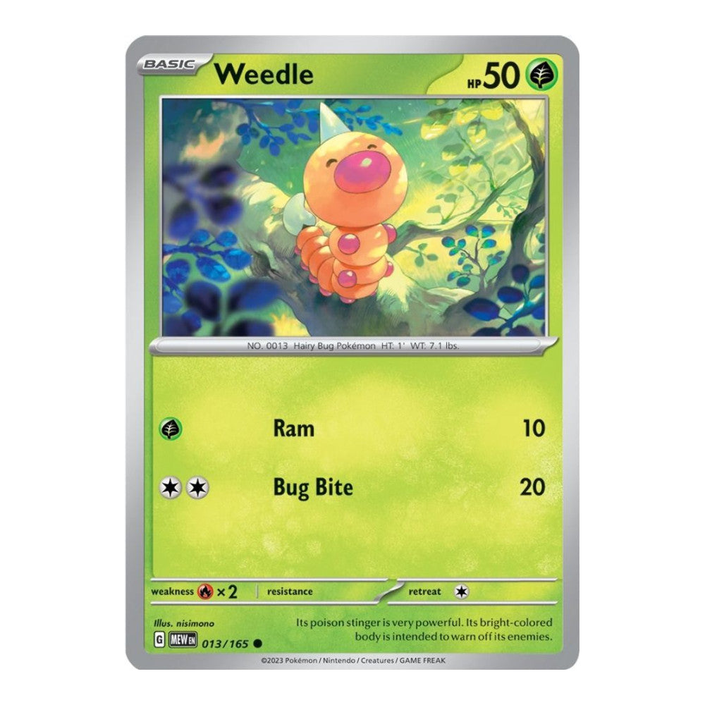 SV: Scarlet & Violet 151 (MEW) - Weedle (#013/165)