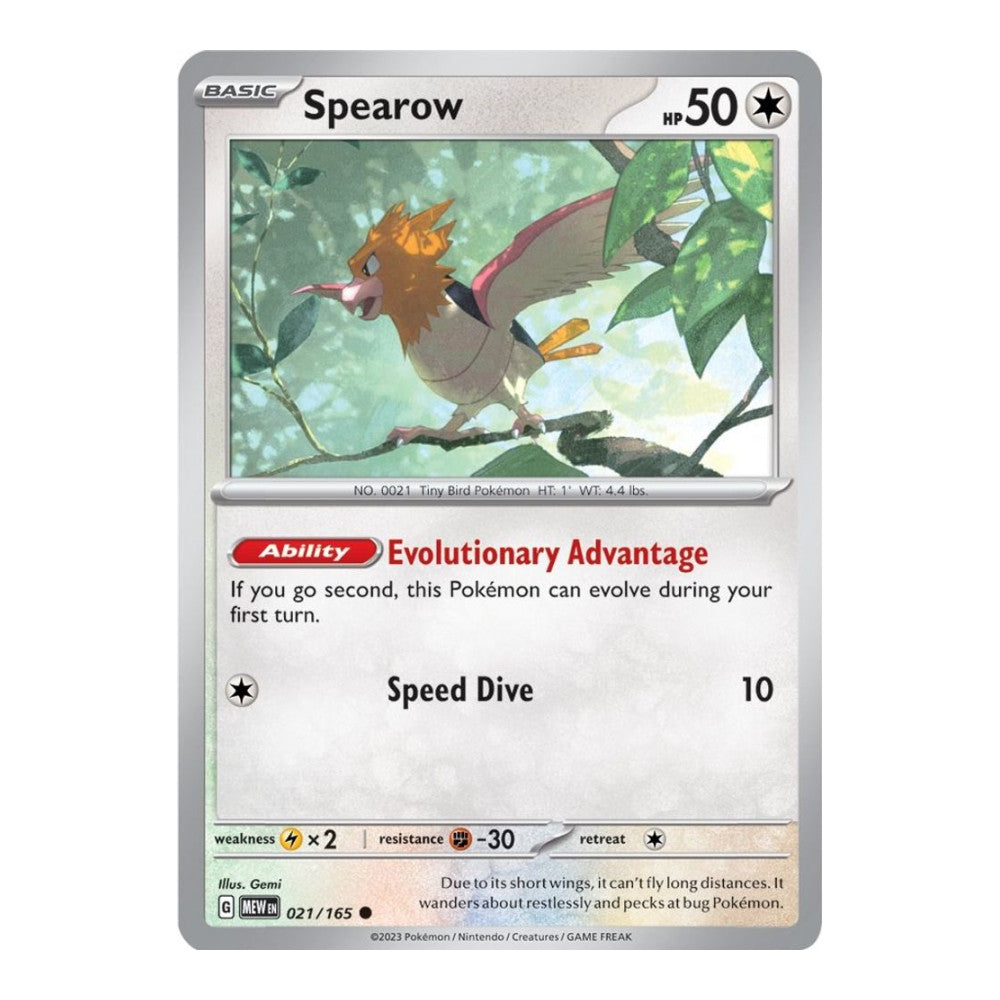 SV: Scarlet & Violet 151 (MEW) - Spearow (#021/165)