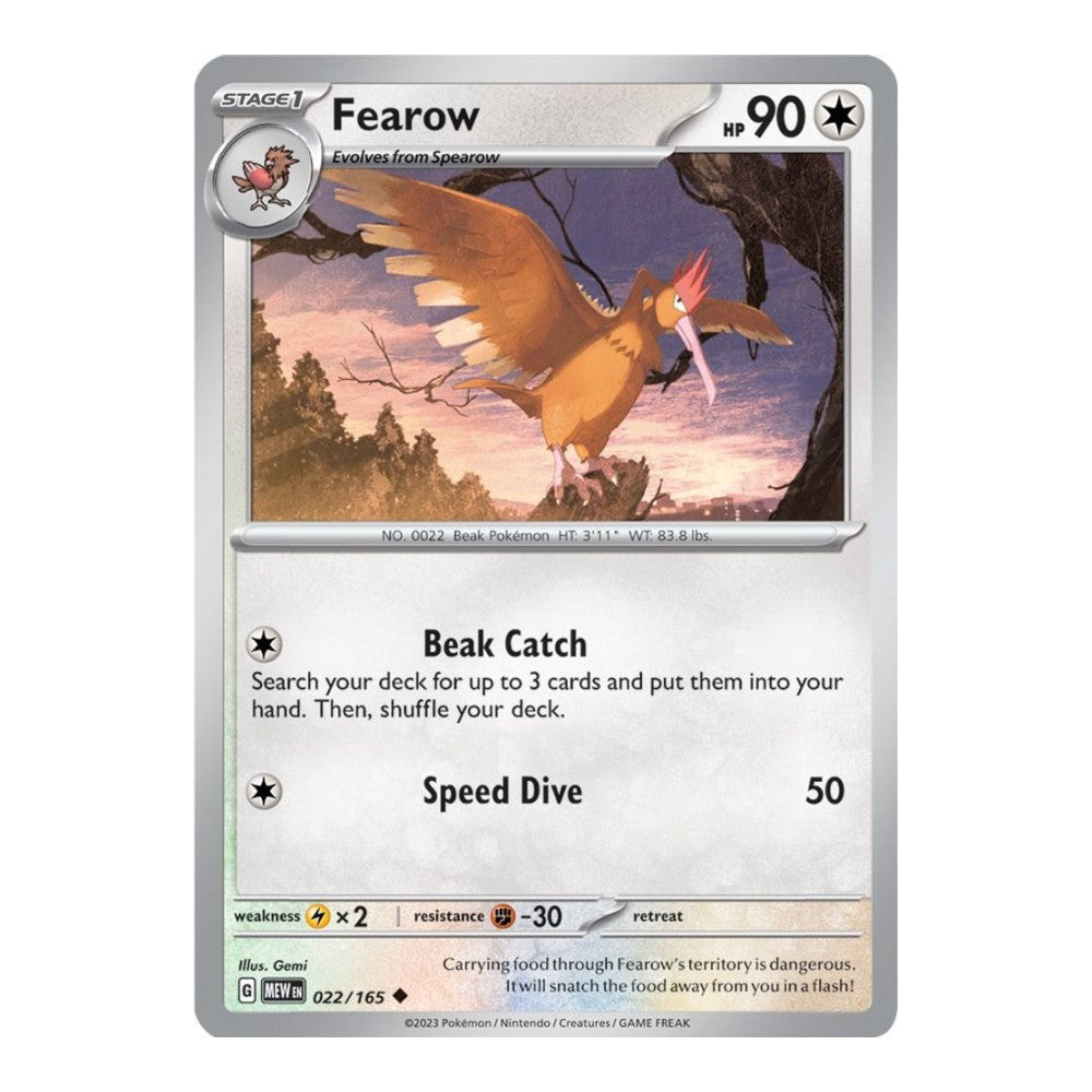 SV: Scarlet & Violet 151 (MEW) - Fearow (#022/165)