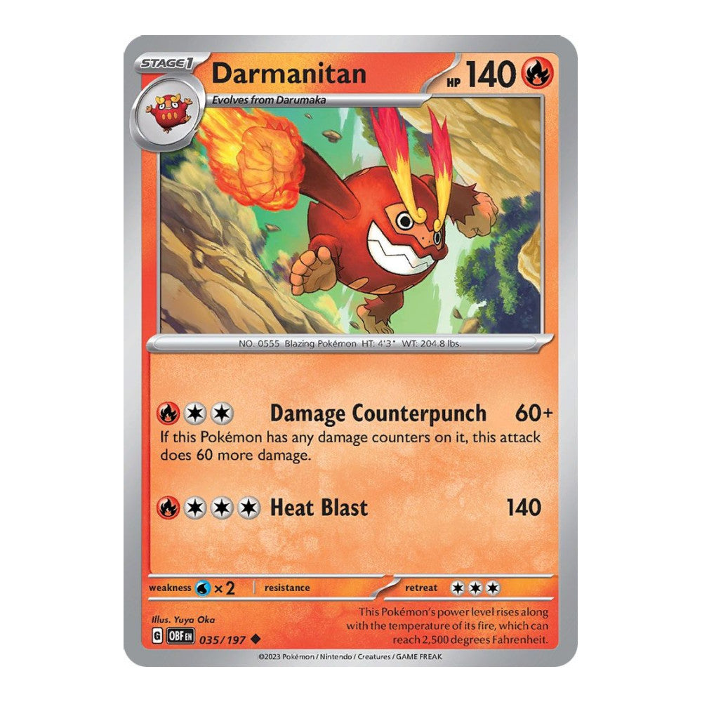 SV03: Obsidian Flames (OBF) - Darmanitan (#035/197) (Near Mint)