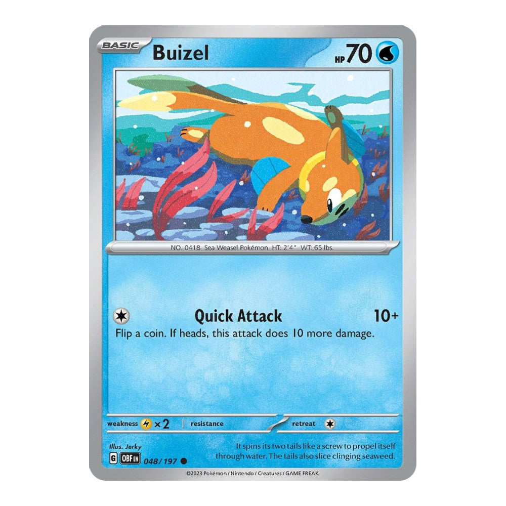 SV03: Obsidian Flames (OBF) - Buizel (#048/197) (Near Mint)