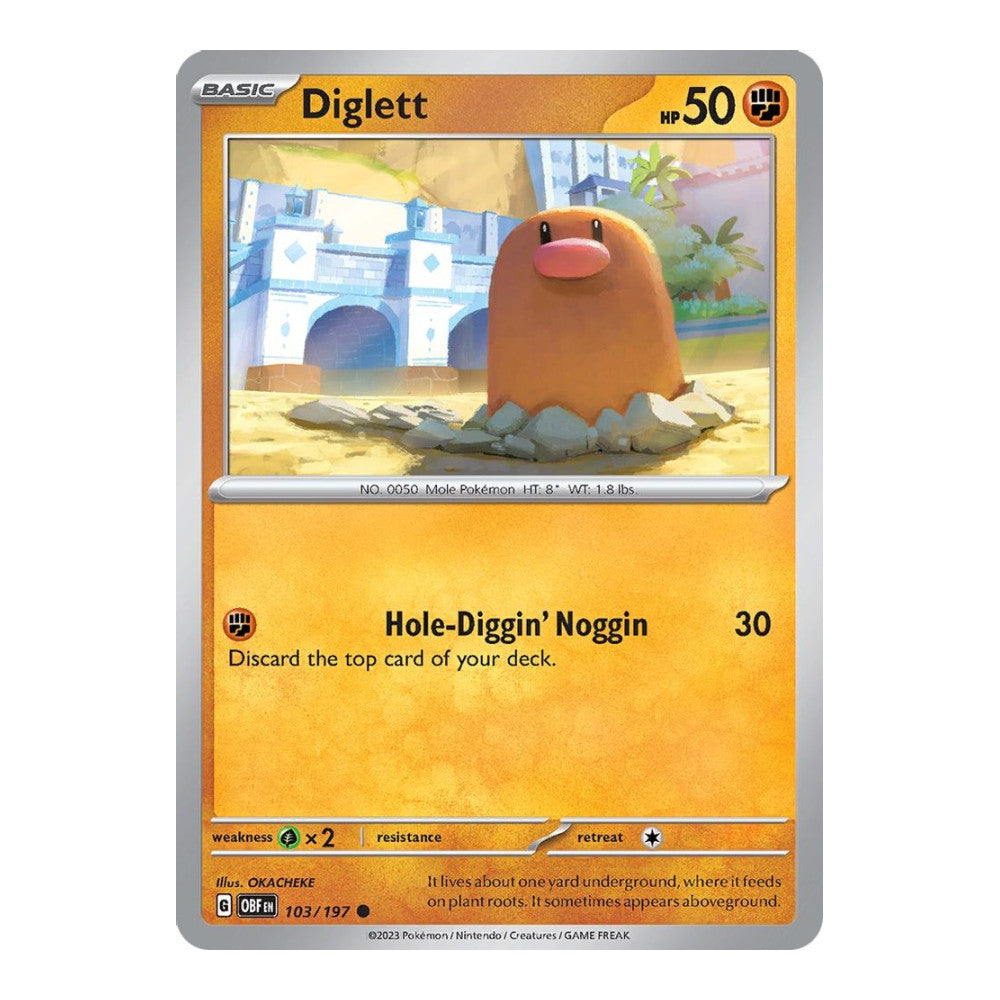 SV03: Obsidian Flames (OBF) - Diglett (#103/197) (Near Mint)