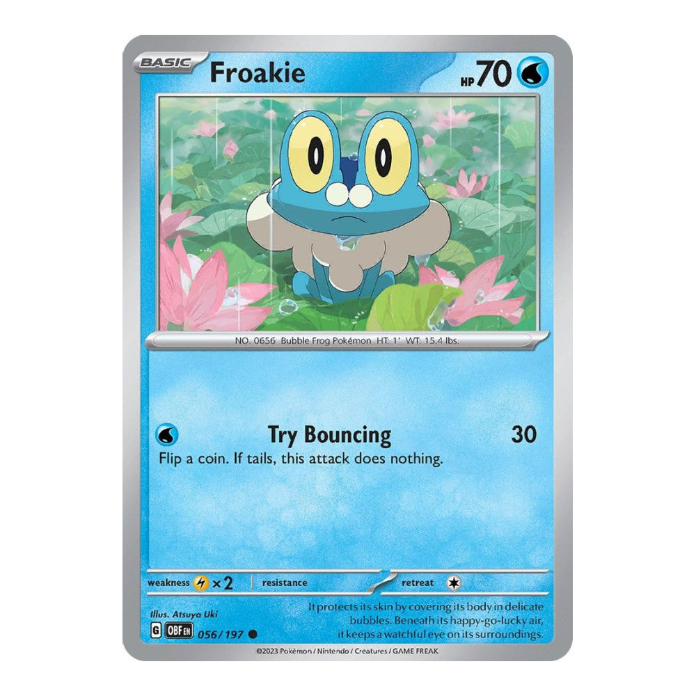 SV03: Obsidian Flames (OBF) - Froakie (#056/197) (Near Mint)