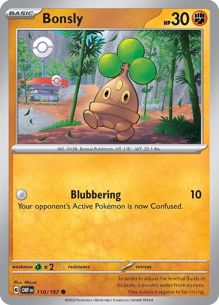 SV03: Obsidian Flames (OBF) - Bonsly (#110/197, Common) ()