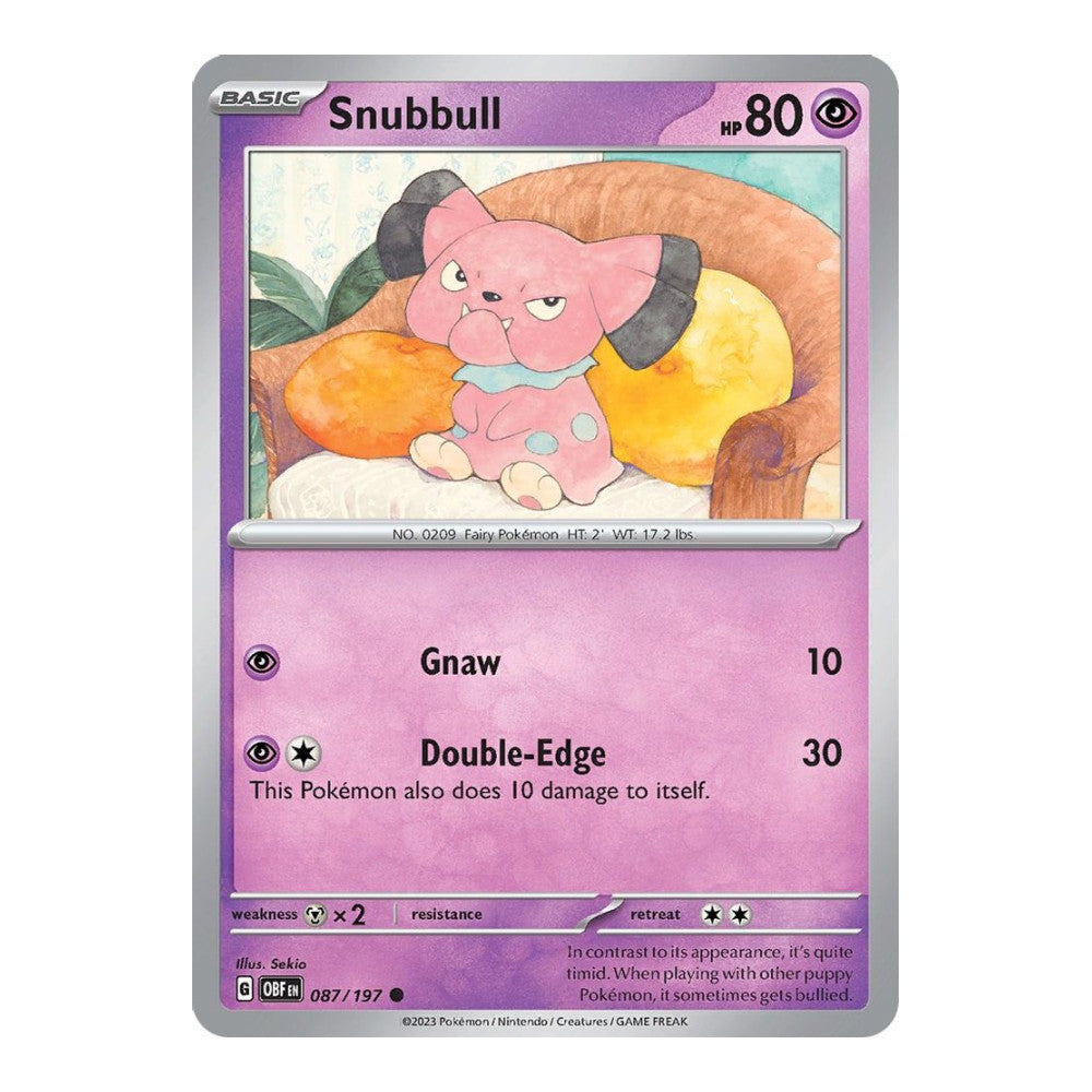 SV03: Obsidian Flames (OBF) - Snubbull (#087/197)