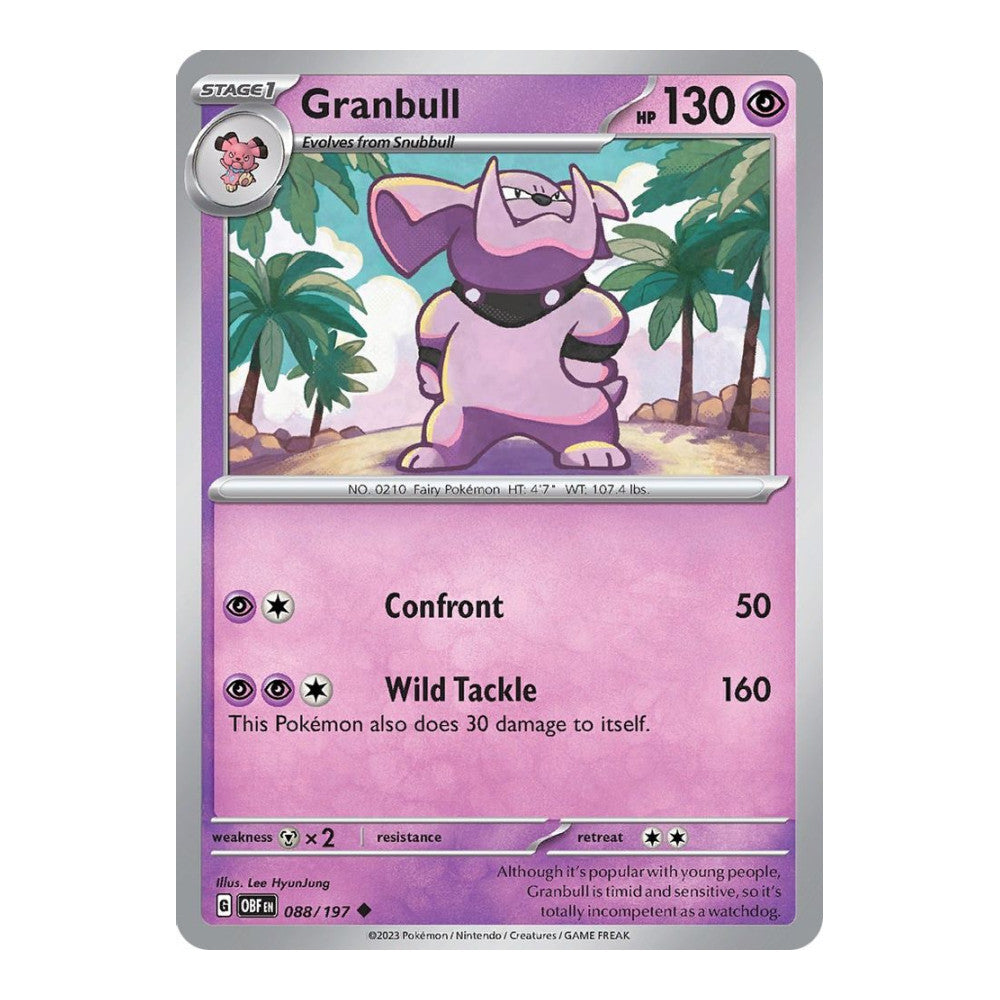 SV03: Obsidian Flames (OBF) - Granbull (#088/197) (Near Mint)