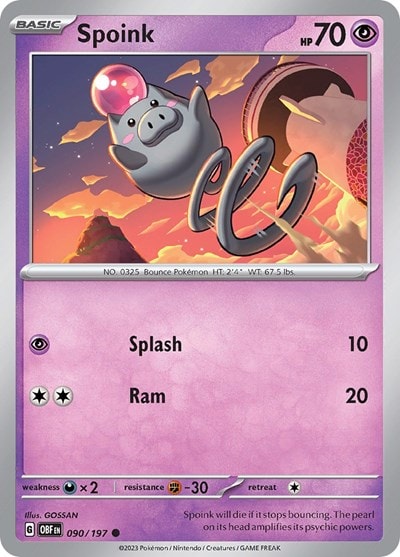SV03: Obsidian Flames (OBF) - Spoink
