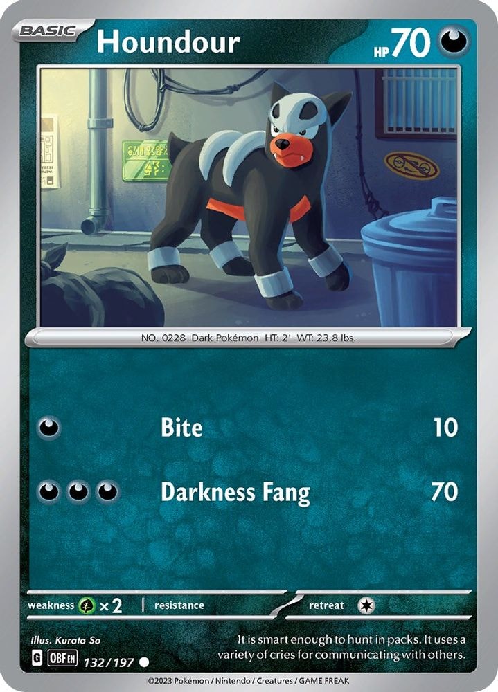 SV03: Obsidian Flames (OBF) - Houndour - 132/197 (#132/197, Common) ()