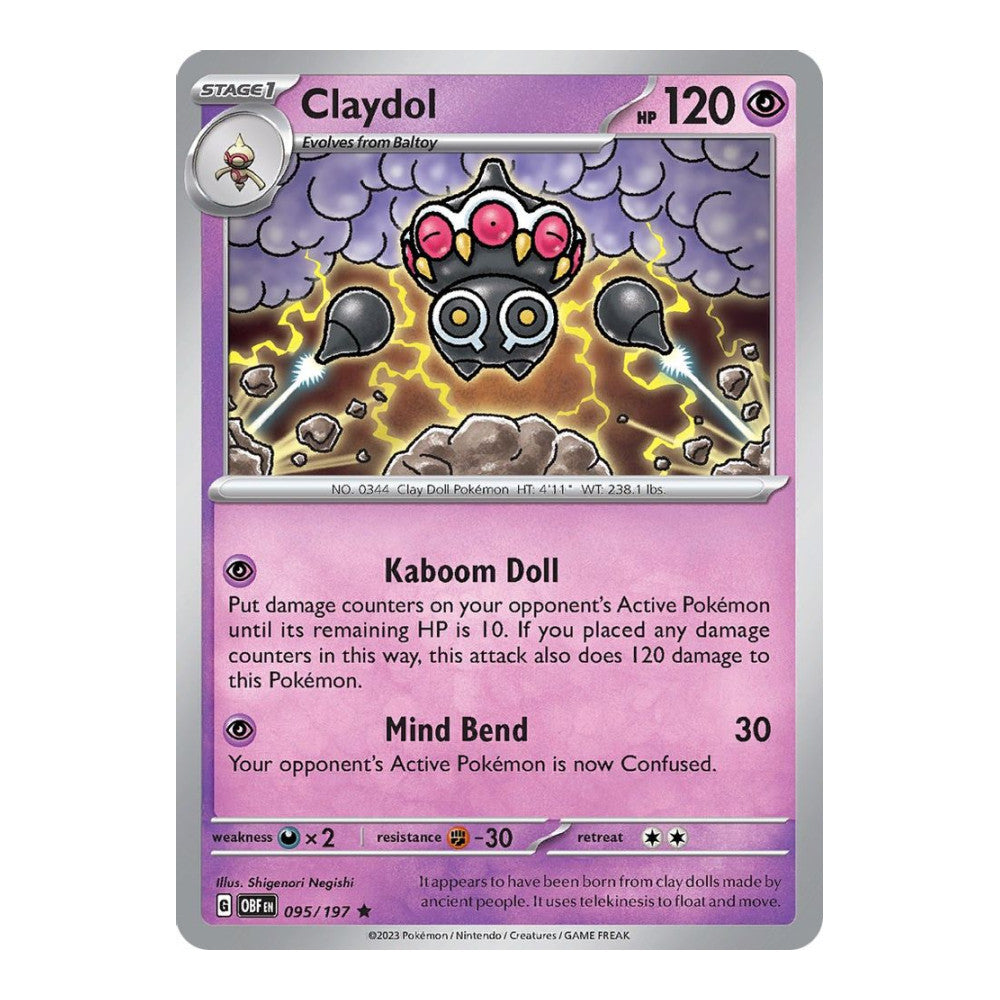 SV03: Obsidian Flames (OBF) - Claydol (#095/197) (Near Mint)