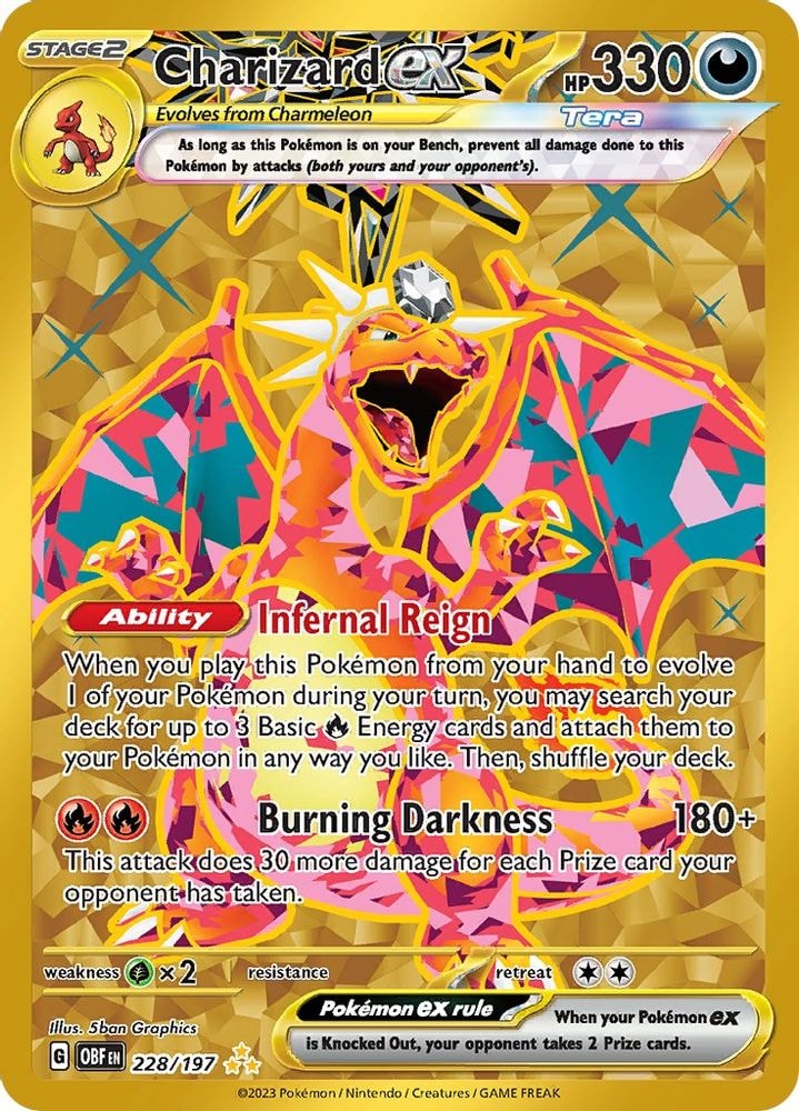 SV03: Obsidian Flames (OBF) - Charizard ex - 228/197 (#228/197, Hyper Rare) ()