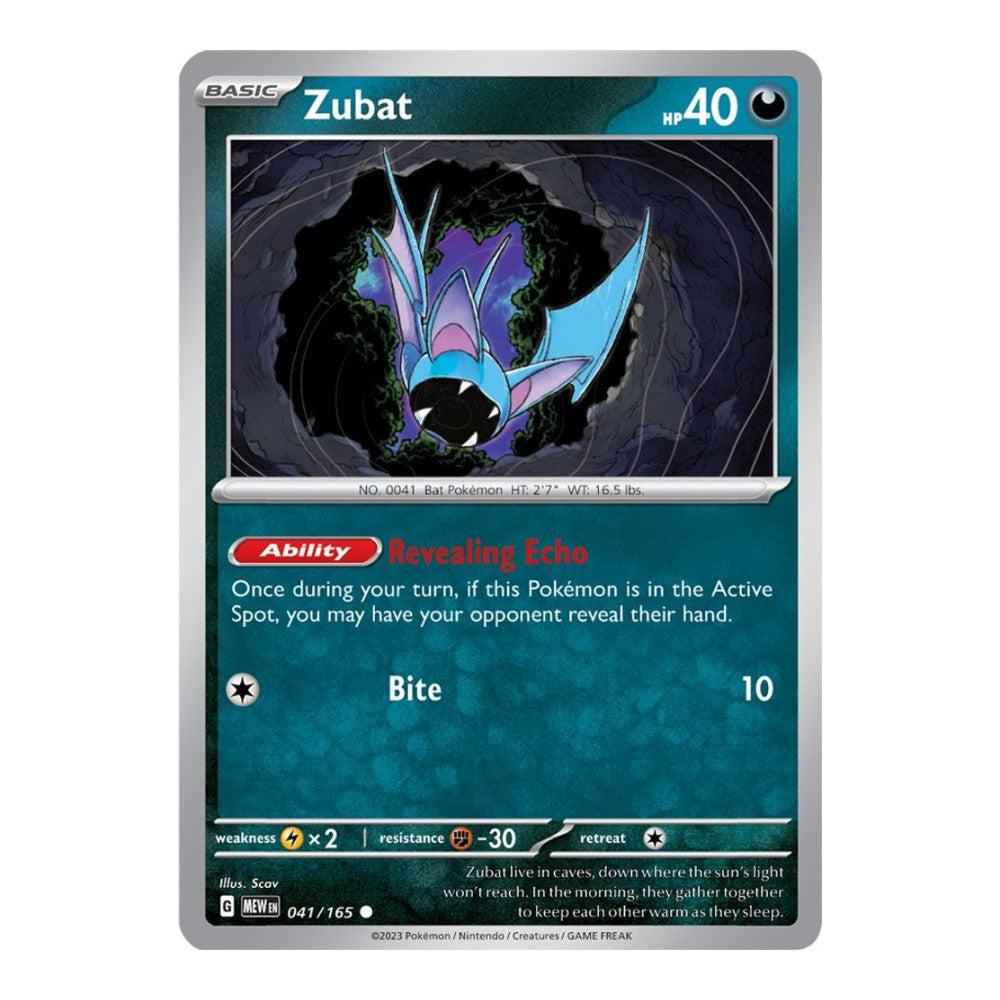 SV: Scarlet & Violet 151 (MEW) - Zubat (#041/165)