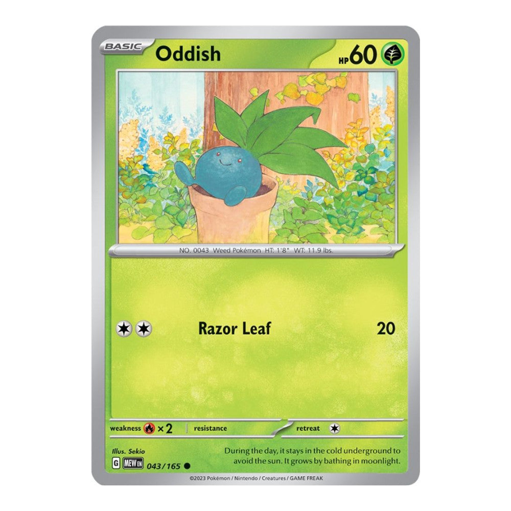 SV: Scarlet & Violet 151 (MEW) - Oddish (#043/165)