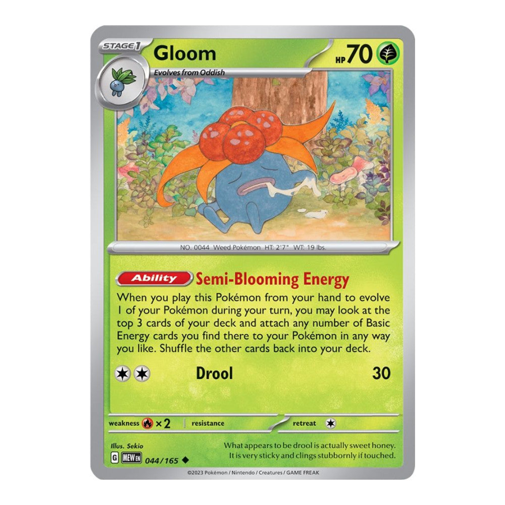 SV: Scarlet & Violet 151 (MEW) - Gloom (#044/165)