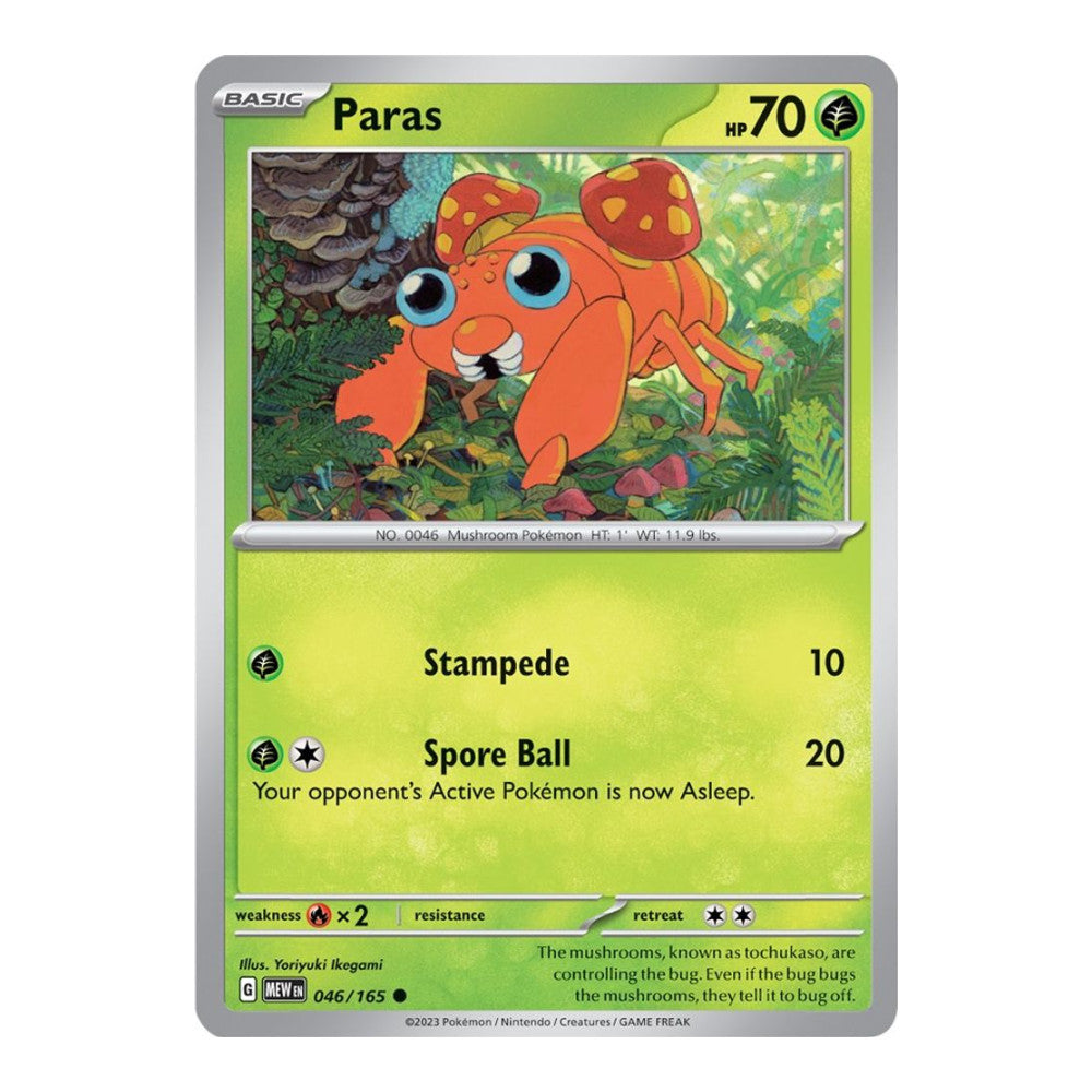 SV: Scarlet & Violet 151 (MEW) - Paras (#046/165)