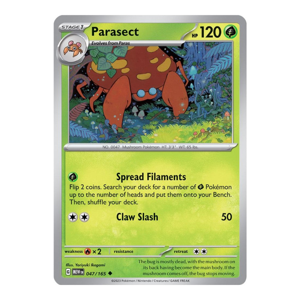 SV: Scarlet & Violet 151 (MEW) - Parasect (#047/165)
