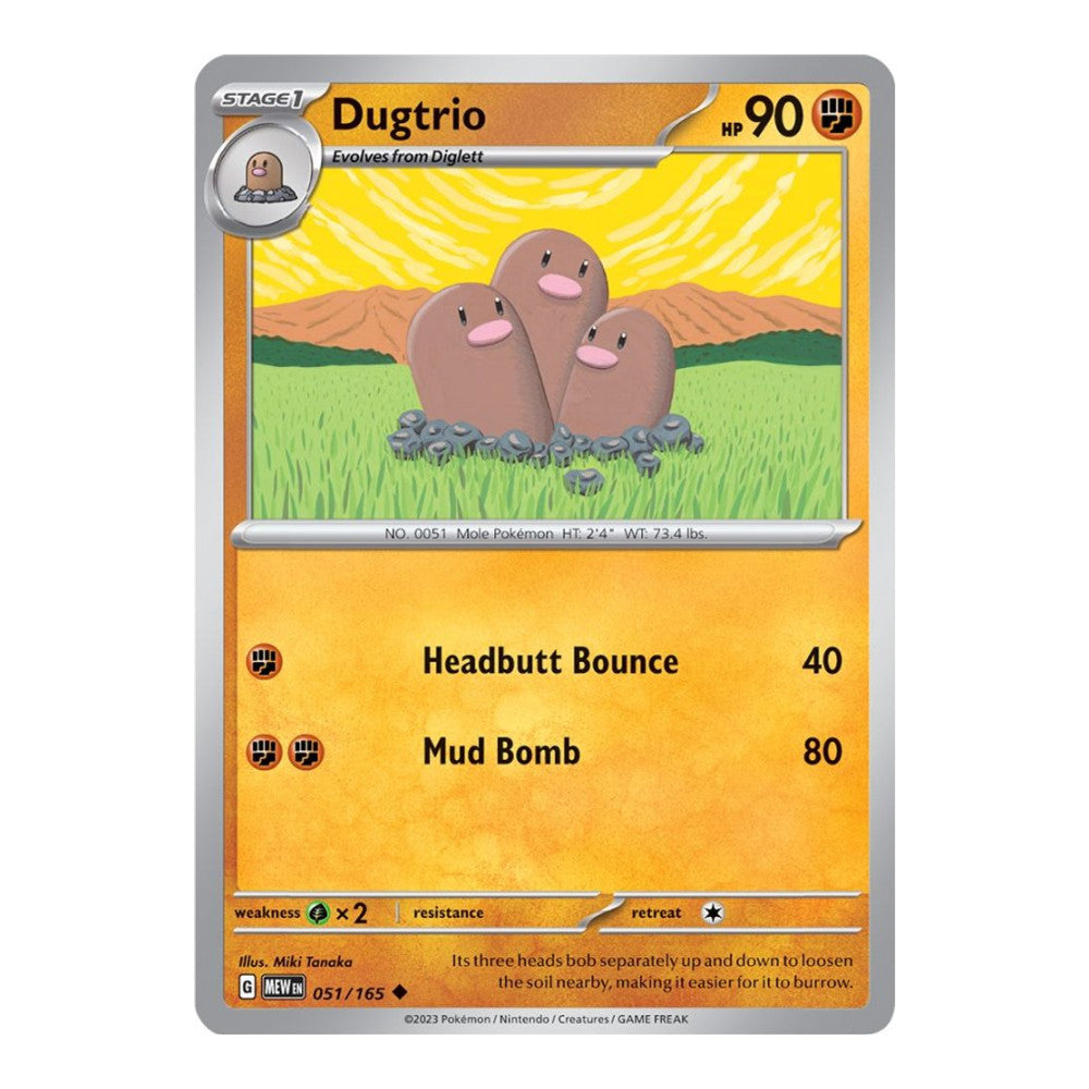 SV: Scarlet & Violet 151 (MEW) - Dugtrio (#051/165)