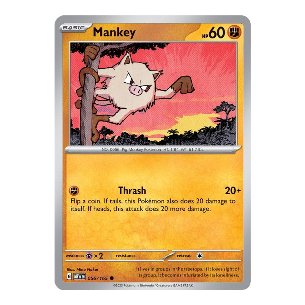 SV: Scarlet & Violet 151 (MEW) - Mankey (#056/165)