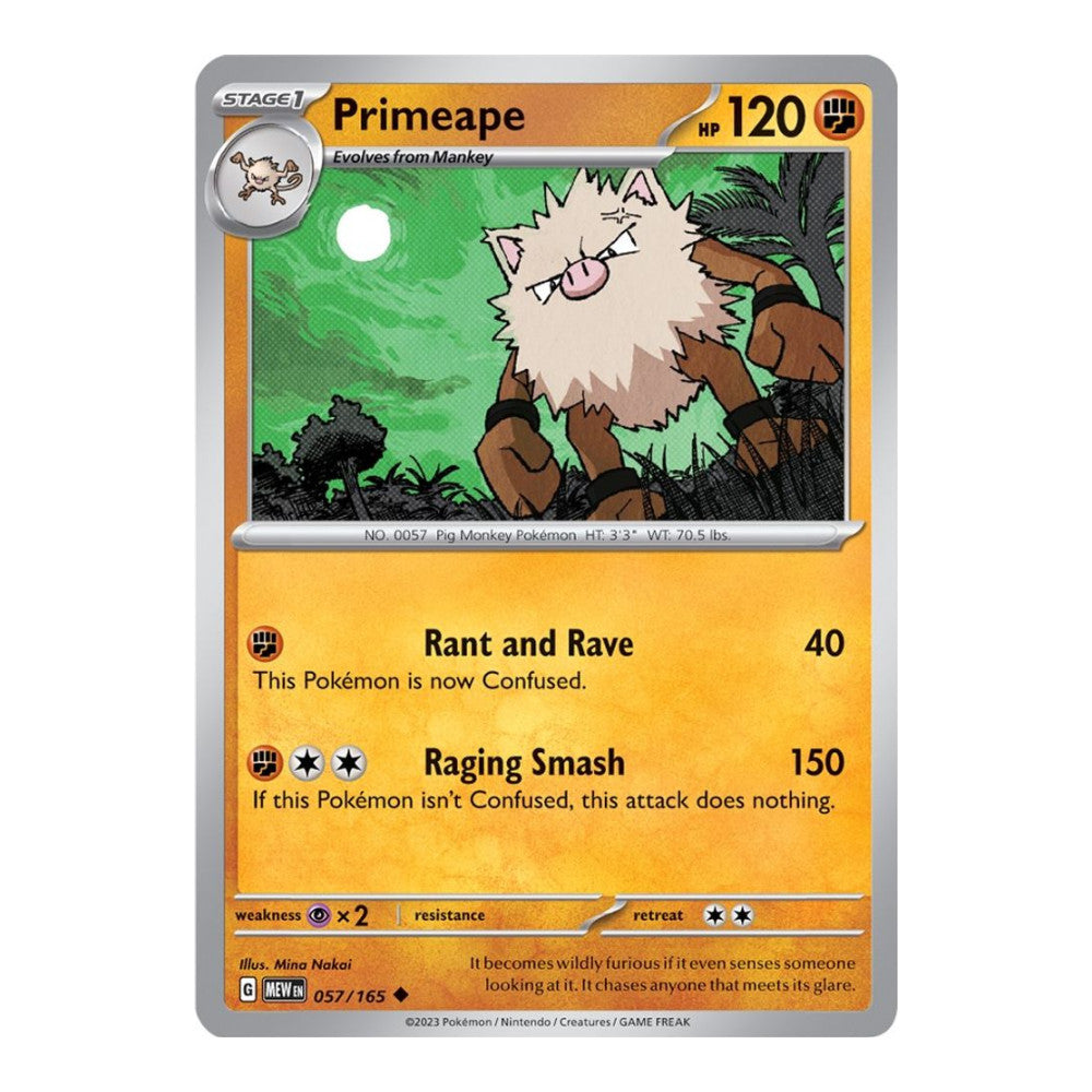 SV: Scarlet & Violet 151 (MEW) - Primeape (#057/165)