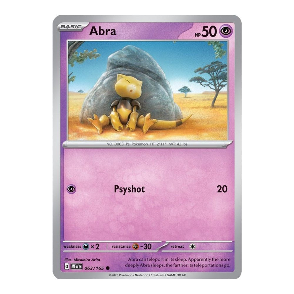 SV: Scarlet & Violet 151 (MEW) - Abra (#063/165)