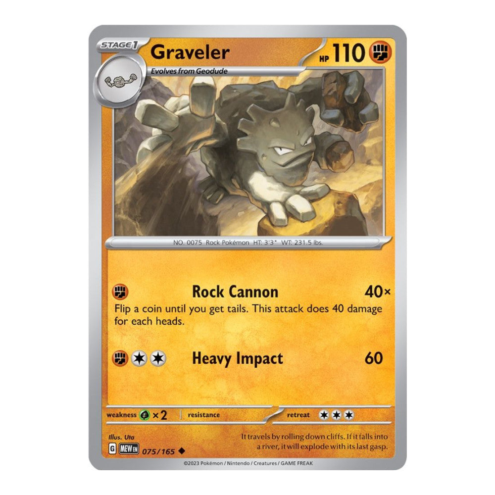 SV: Scarlet & Violet 151 (MEW) - Graveler (#075/165)