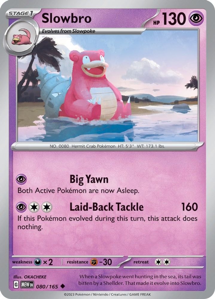 SV: Scarlet & Violet 151 (MEW) - Slowbro (#080/165, Uncommon) ()