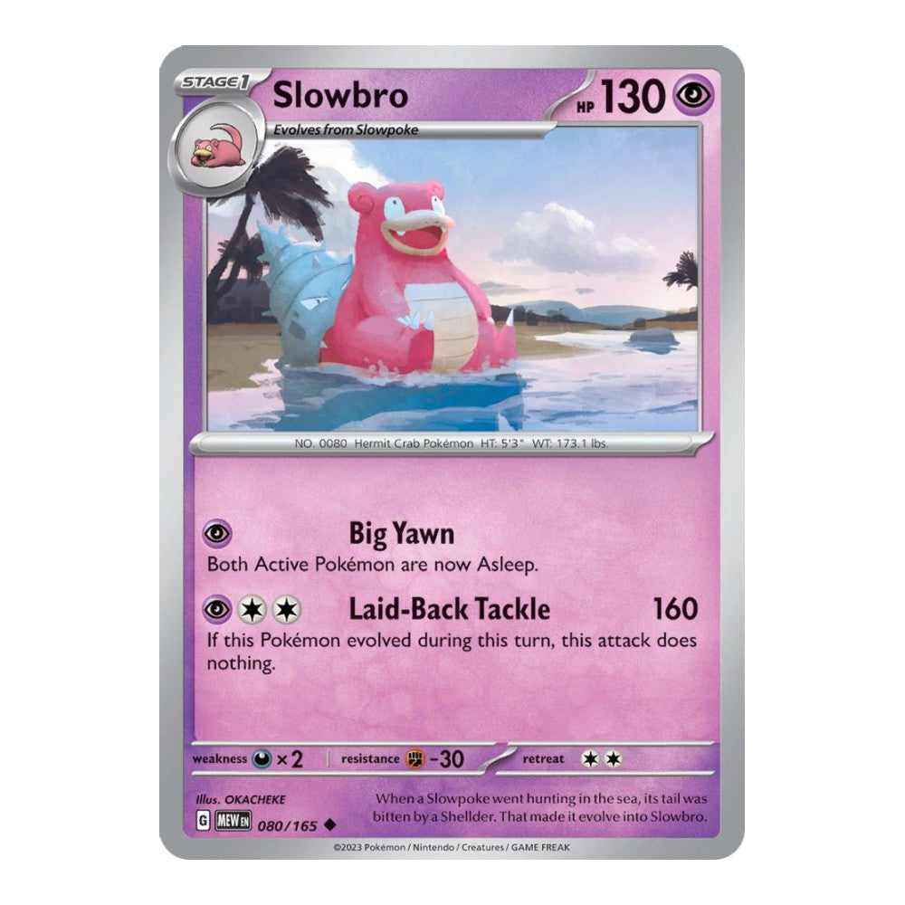 SV: Scarlet & Violet 151 (MEW) - Slowbro (#080/165) (Near Mint)