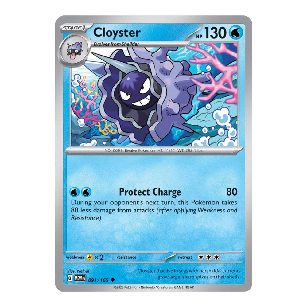 SV: Scarlet & Violet 151 (MEW) - Cloyster (#091/165)