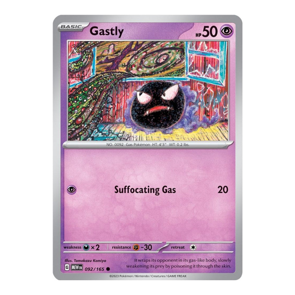 SV: Scarlet & Violet 151 (MEW) - Gastly (#092/165) (Near Mint)