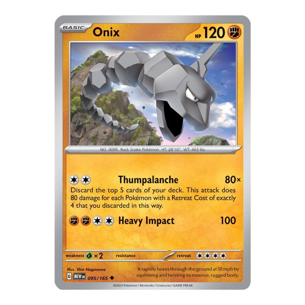 SV: Scarlet & Violet 151 (MEW) - Onix (#095/165)