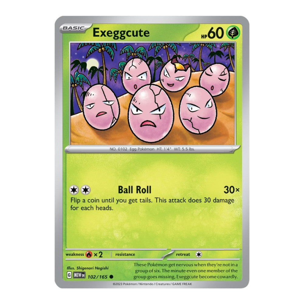 SV: Scarlet & Violet 151 (MEW) - Exeggcute (#102/165)