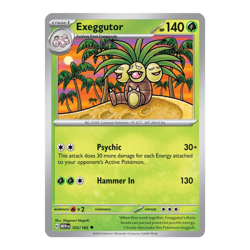 SV: Scarlet & Violet 151 (MEW) - Exeggutor (#103/165)