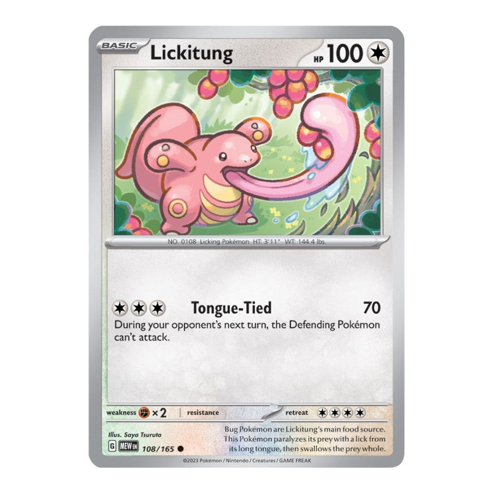 SV: Scarlet & Violet 151 (MEW) - Lickitung (#108/165)