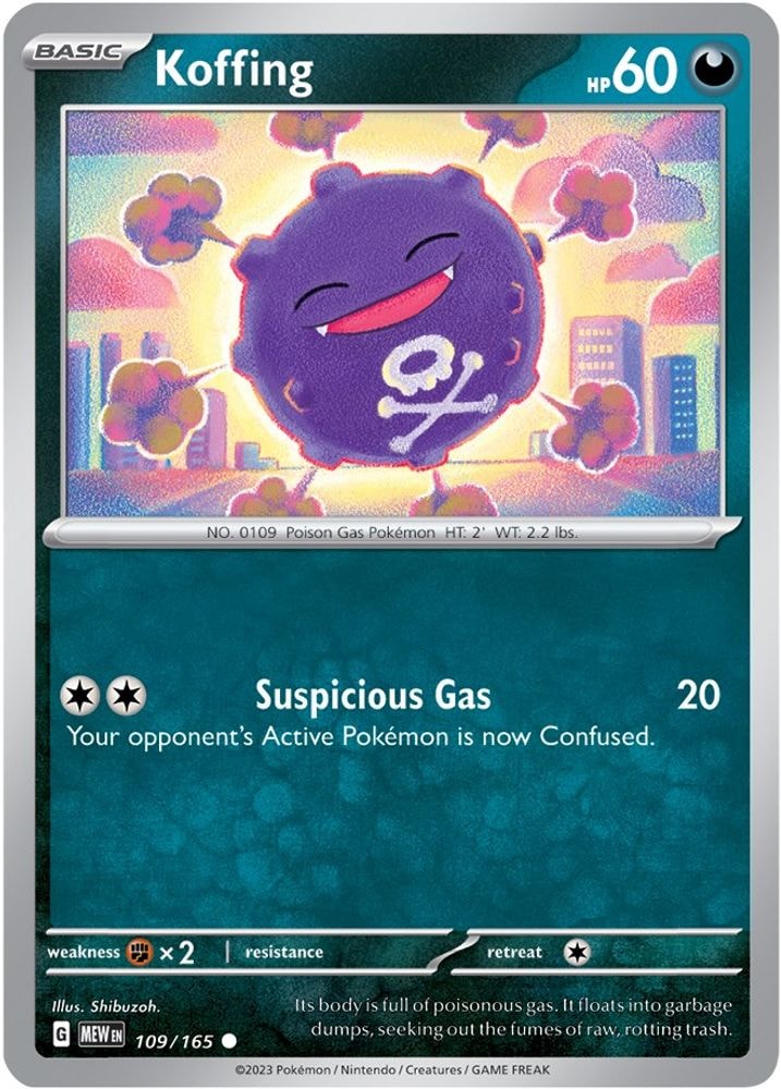 SV: Scarlet & Violet 151 (MEW) - Koffing (#109/165, Common) ()