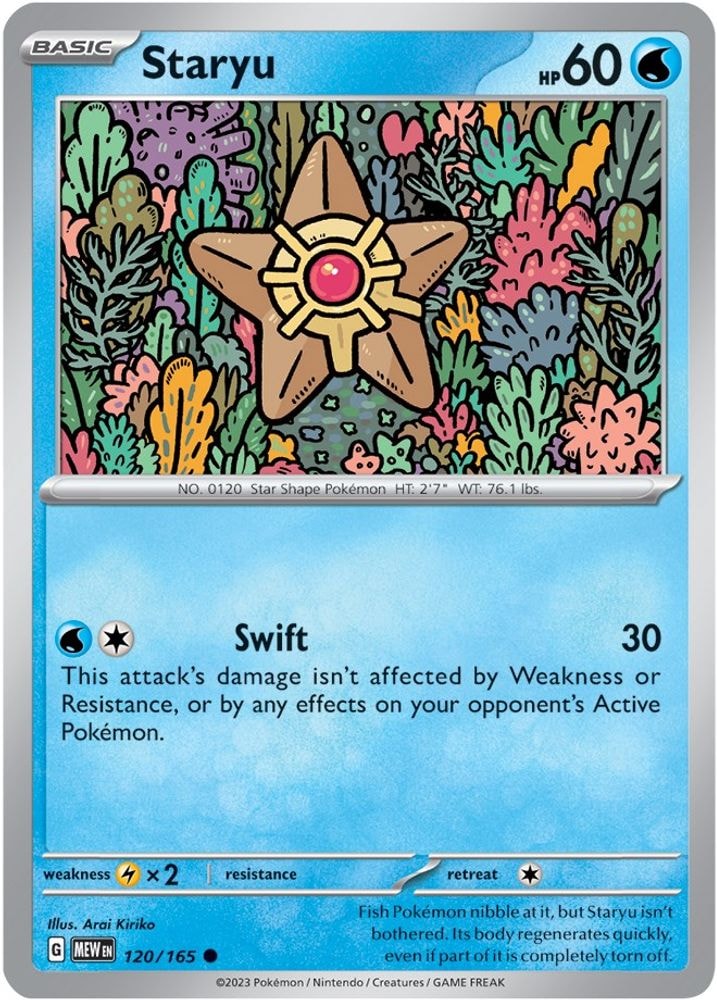 SV: Scarlet & Violet 151 (MEW) - Staryu (#120/165, Common) ()