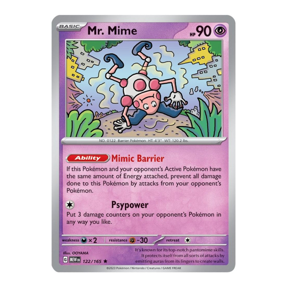 SV: Scarlet & Violet 151 (MEW) - Mr Mime 122 165 (#122/165) (Near Mint)