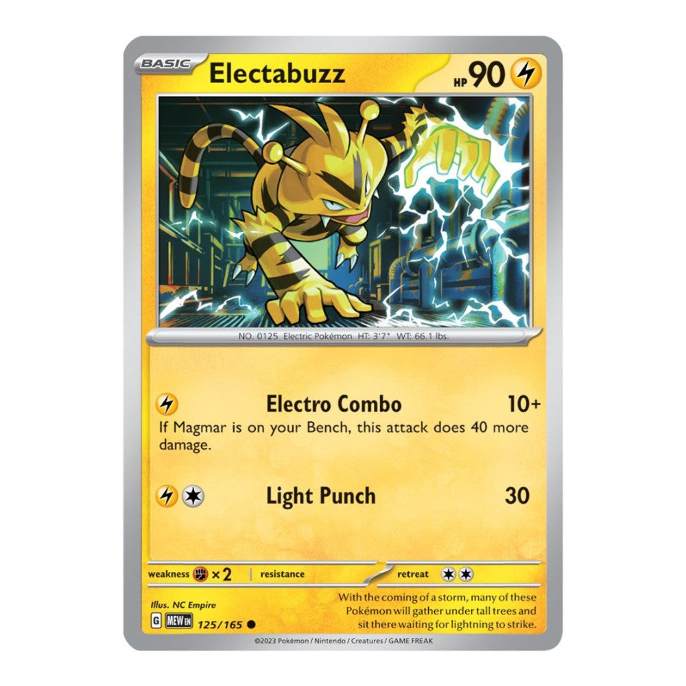SV: Scarlet & Violet 151 (MEW) - Electabuzz (#125/165) (Near Mint)