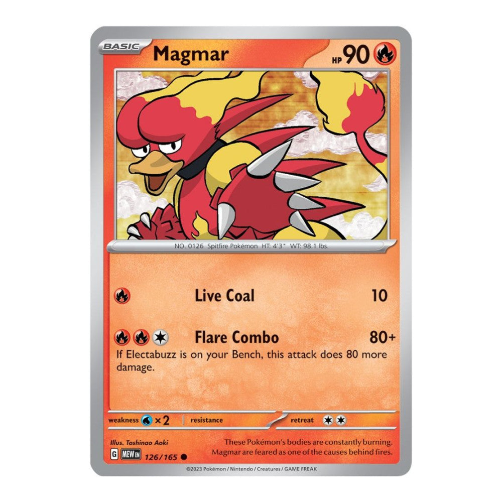 SV: Scarlet & Violet 151 (MEW) - Magmar (#126/165)