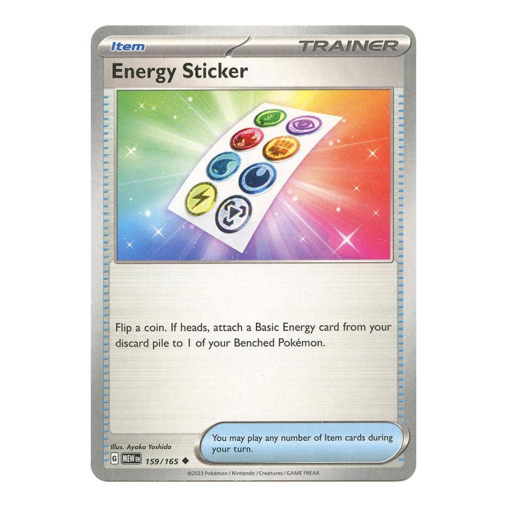 SV: Scarlet & Violet 151 (MEW) - Energy Sticker (#159/165) (Near Mint)