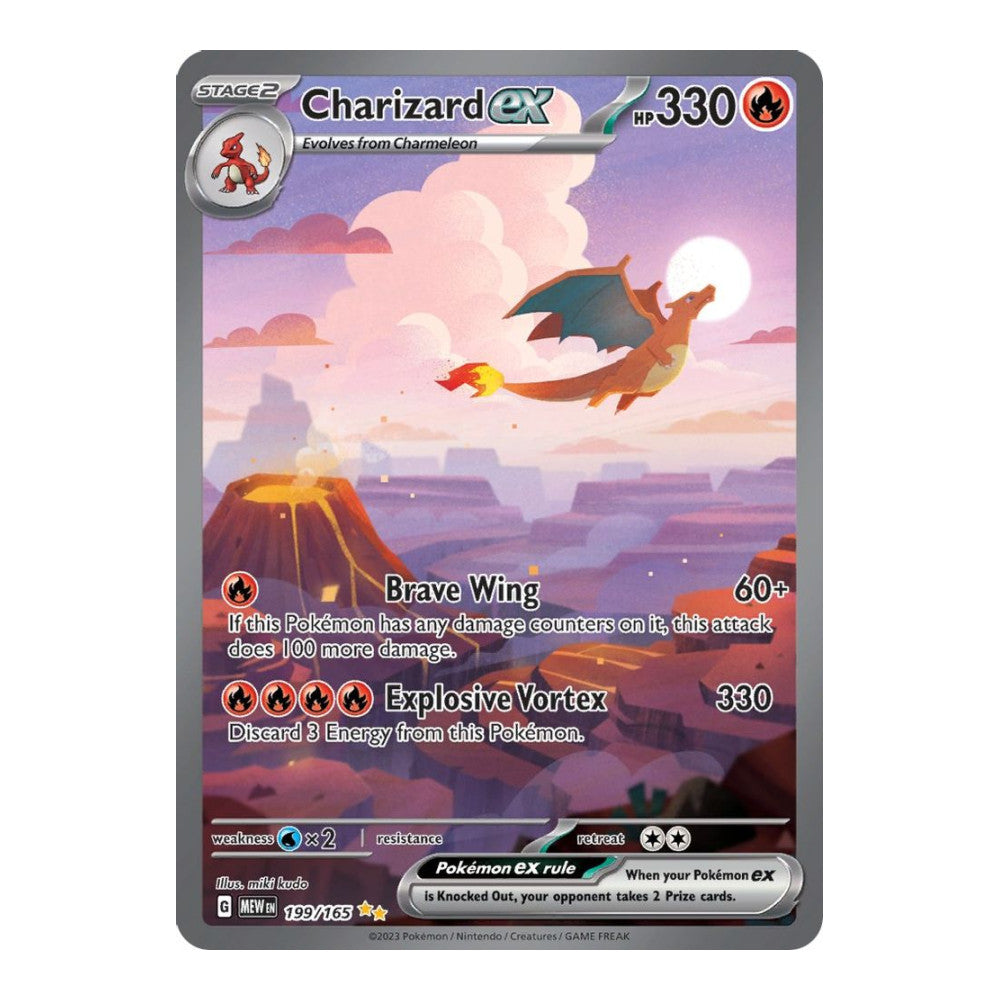 SV: Scarlet & Violet 151 (MEW) - Charizard ex 199 165 (#199/165) (Near Mint)