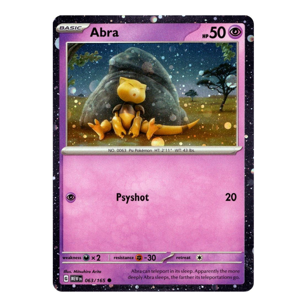 Miscellaneous Cards & Products (MCAP) - Abra - 063/165 (Cosmos Holo) (#063/165) (Near Mint)