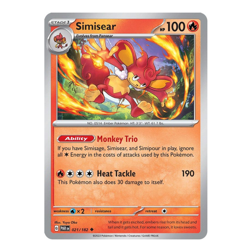 SV04: Paradox Rift (PAR) - Simisear (#021/182) (Near Mint)