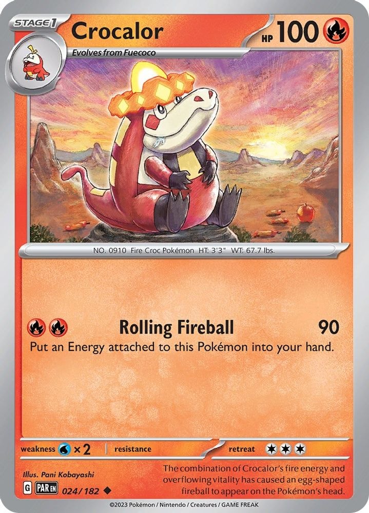 SV04: Paradox Rift (PAR) - Crocalor (#024/182, Uncommon) ()