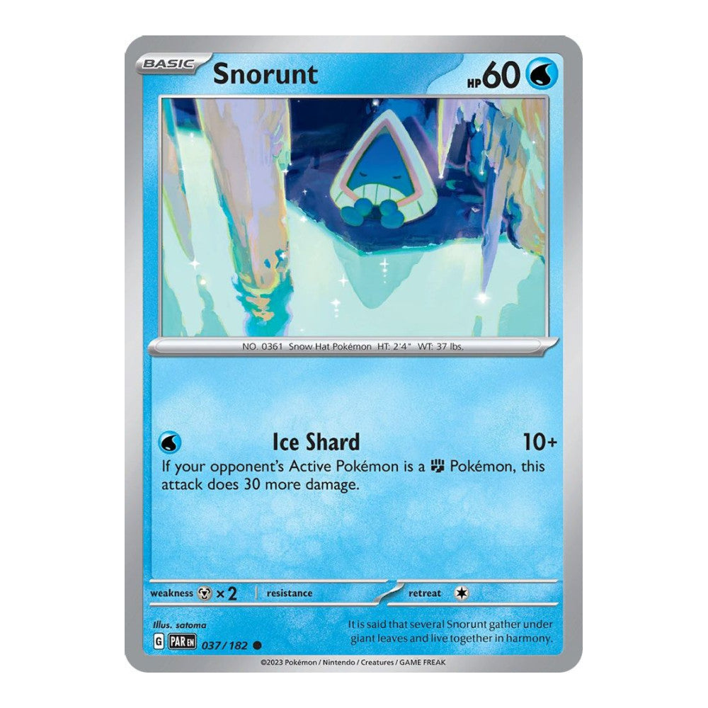 SV04: Paradox Rift (PAR) - Snorunt 037 182 (#037/182) (Near Mint)