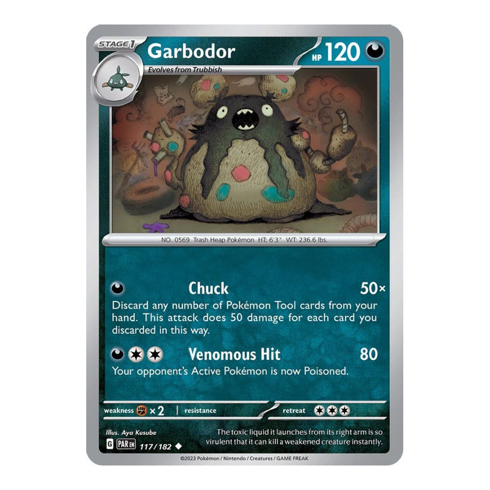 SV04: Paradox Rift (PAR) - Garbodor 117 182 (#117/182) (Near Mint)